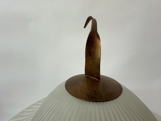 Image 1 of Massive Belgium table lamp post modern Memphis style 1980s