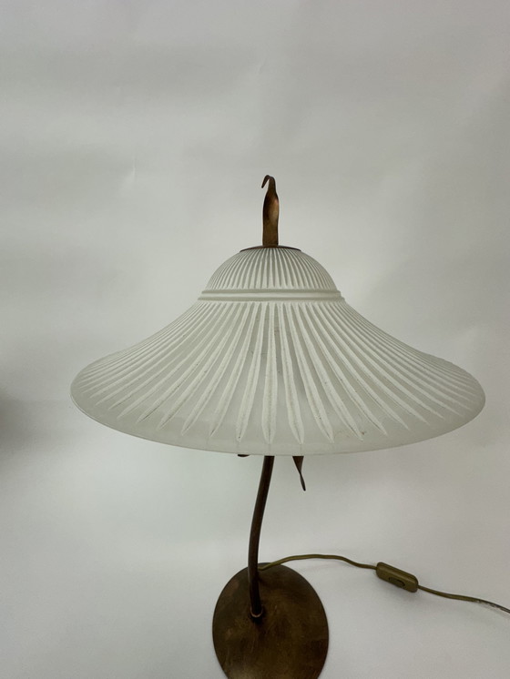 Image 1 of Massive Belgium table lamp post modern Memphis style 1980s