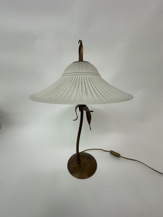 Image 1 of Massive Belgium table lamp post modern Memphis style 1980s