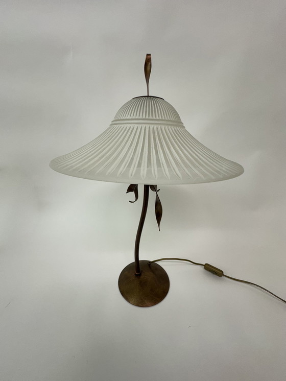 Image 1 of Massive Belgium table lamp post modern Memphis style 1980s