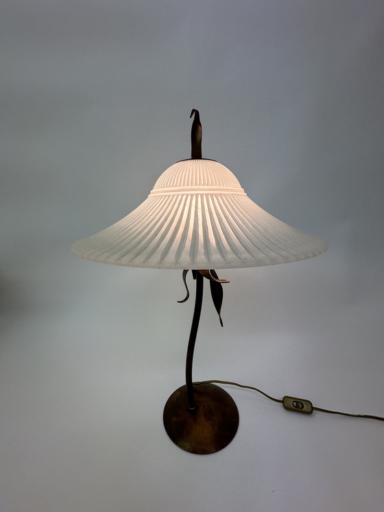 Image 1 of Massive Belgium table lamp post modern Memphis style 1980s