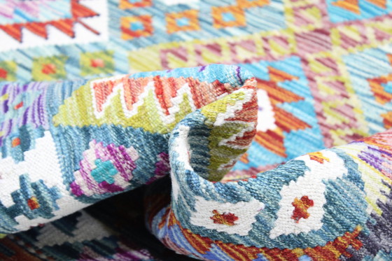 Image 1 of Original Old Style Kelim Afghan 248 X 183 Cm Top Condition