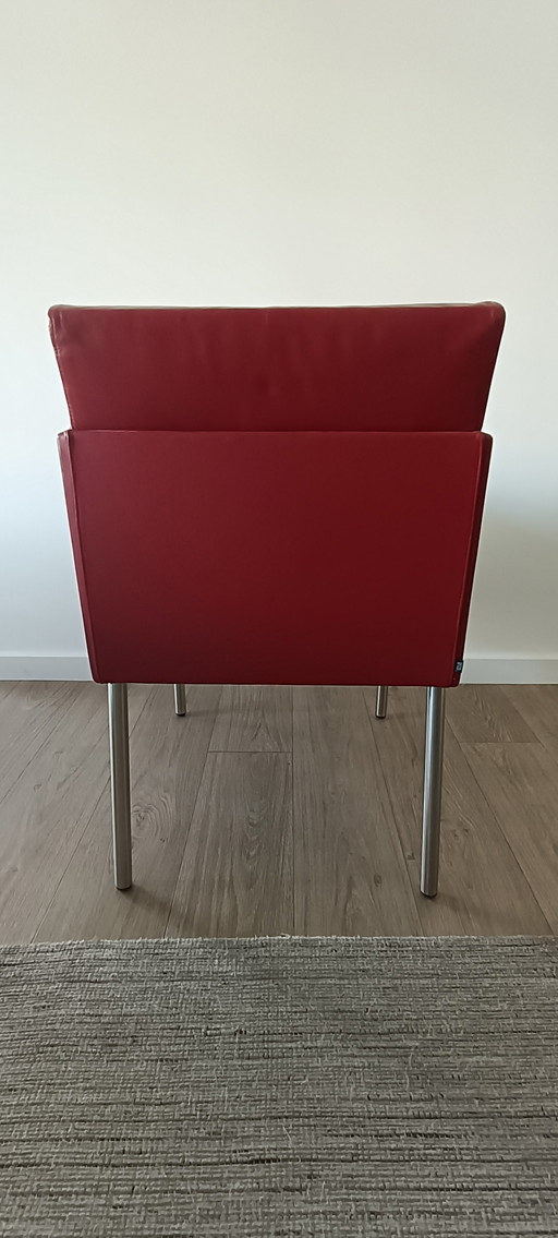 6X Arco Leather Dining Chair