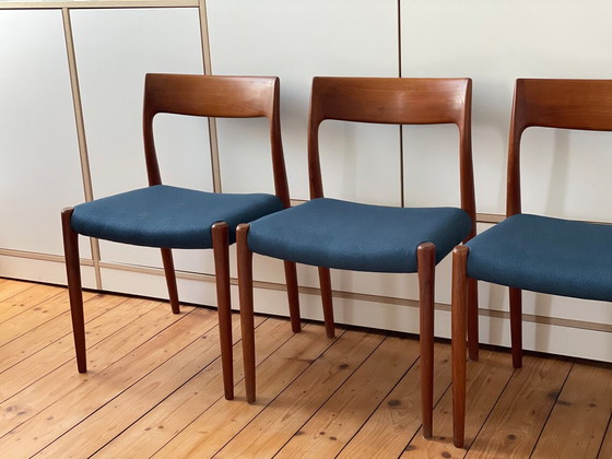 Image 1 of 4x Niels Møller Teak Chairs