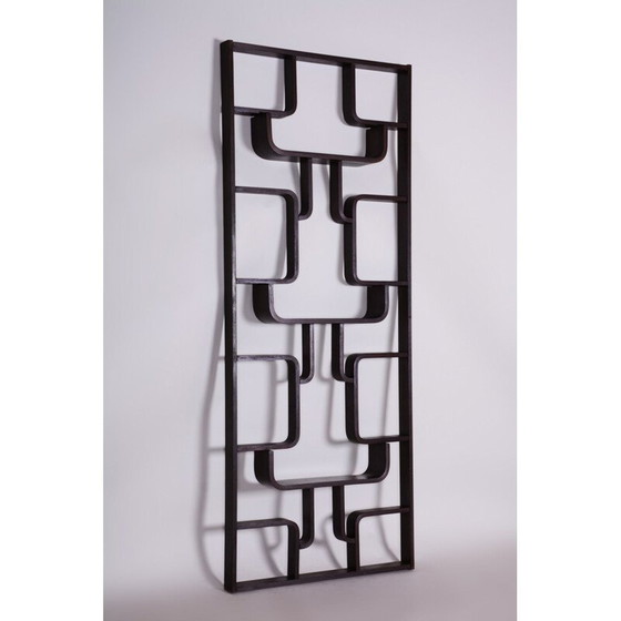 Image 1 of Vintage dark brown oak railing by Ludvik Volak for Drevopodnik Holesov, Czechoslovakia 1960