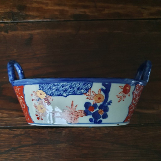 Dish With 2 Handles In Ceramic