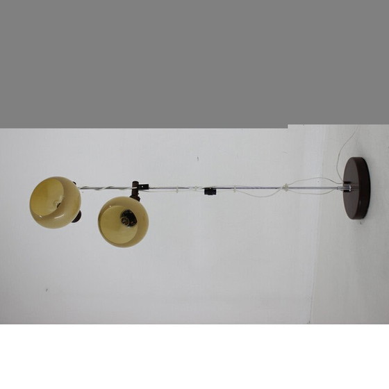 Image 1 of Lampada da terra vintage con paralume in plastica, Ungheria 1970