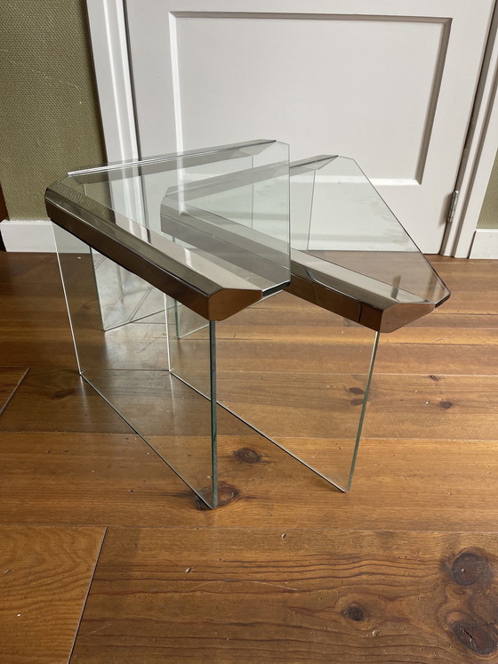 Image 1 of 2x Pierangelo Gallotti & Radice side tables