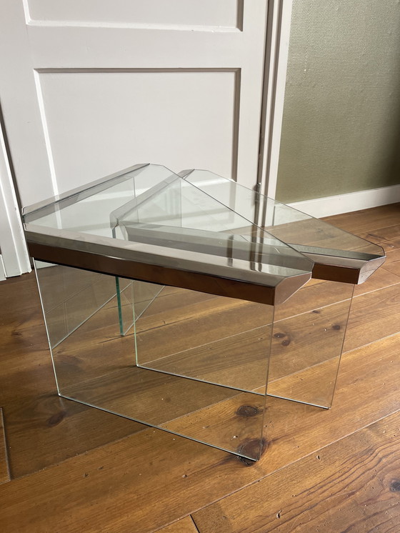 Image 1 of 2x Pierangelo Gallotti & Radice side tables