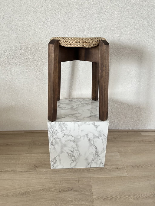 Vintage Mid - Century Scandinavian Stools
