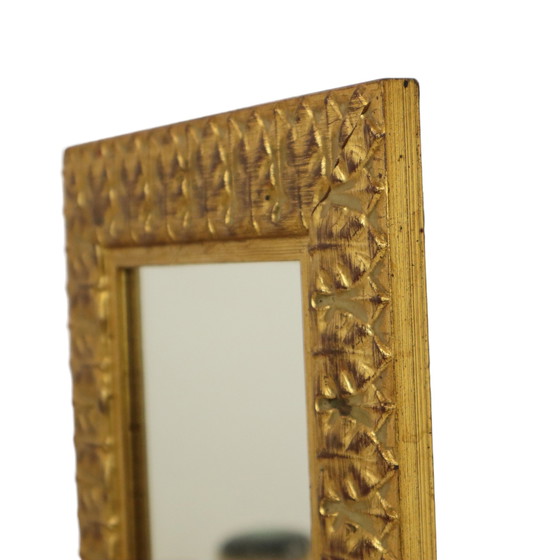 Image 1 of Small Square Gold Mirror