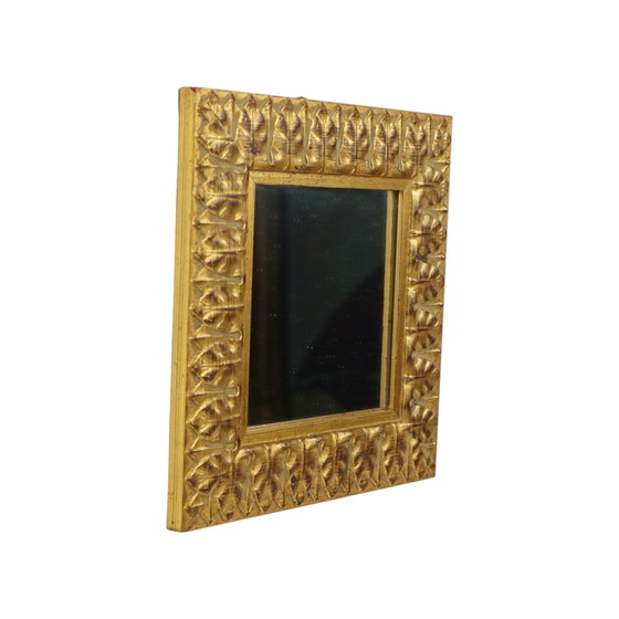 Image 1 of Small Square Gold Mirror