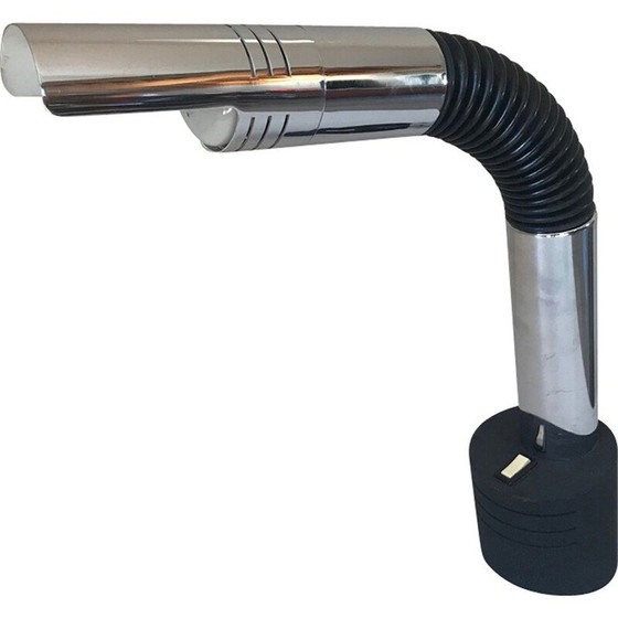 Image 1 of Lampada da scrivania vintage cromata e flessibile di Mario Faggian, 1970