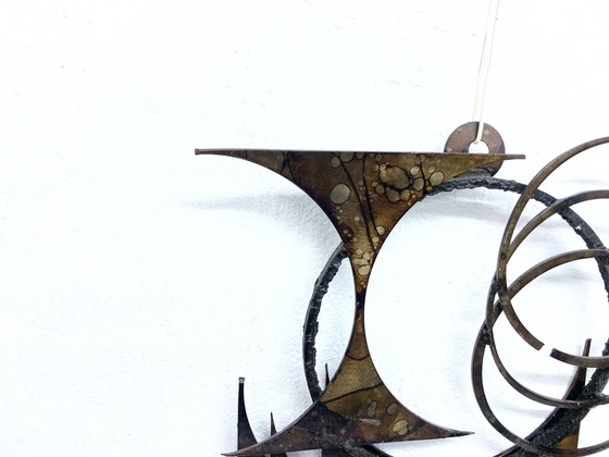 Image 1 of Wall candle holder in brutalist style by Henrik Horst 60s 70s design