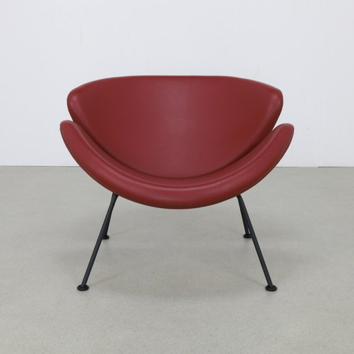 Leather Armchair Orange Slice Chair Pierre Paulin Artifort