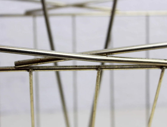 Image 1 of Porte-revues vintage avec poignée en scoubidou