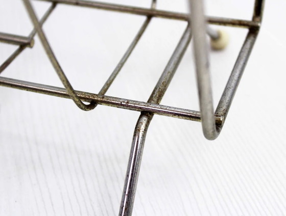 Image 1 of Porte-revues vintage avec poignée en scoubidou