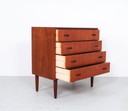 Vintage Danish design chest of drawers teak, 1960's