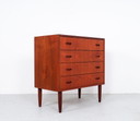 Vintage Danish design chest of drawers teak, 1960's