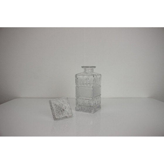 Image 1 of Vintage "Karafa" glass alcohol bottle, Czechoslovakia 1970