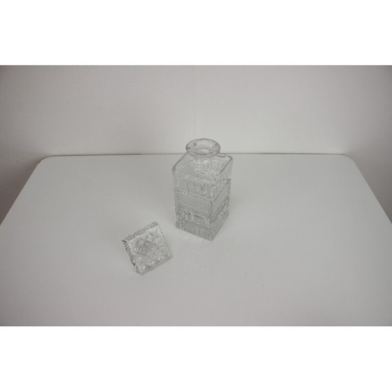Image 1 of Vintage "Karafa" glass alcohol bottle, Czechoslovakia 1970