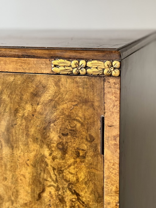 Art Deco Single Wardrobe With Cubby Holes