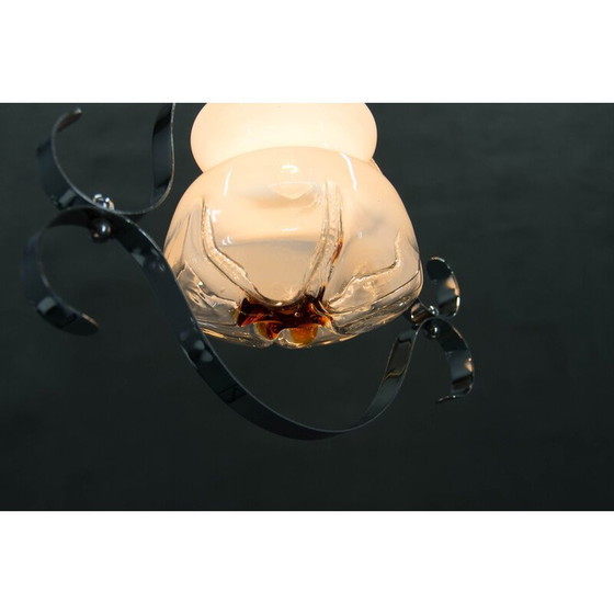Image 1 of Vintage Murano glass pendant lamp, Italy 1980s