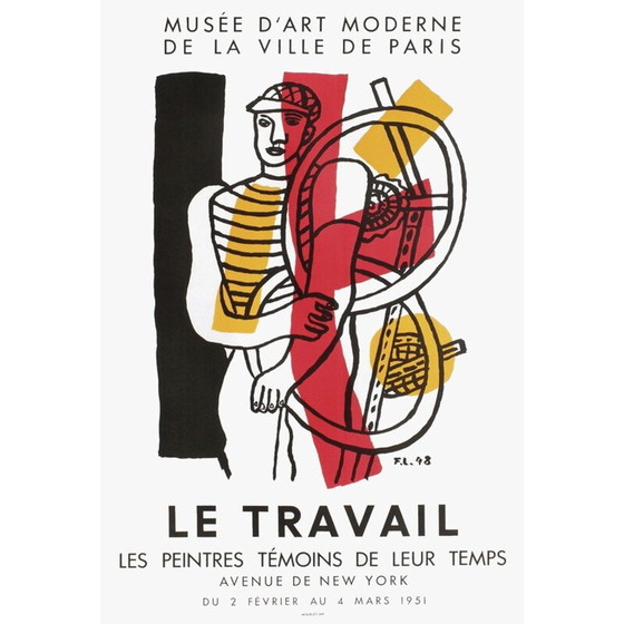 Image 1 of Vintage poster by Fernand Leger, 1951