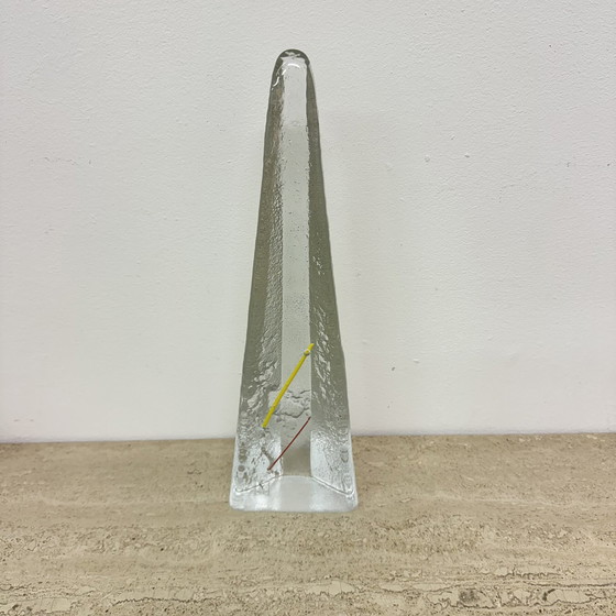 Image 1 of Scultura in vetro vintage di Mats Johansfors, anni '80