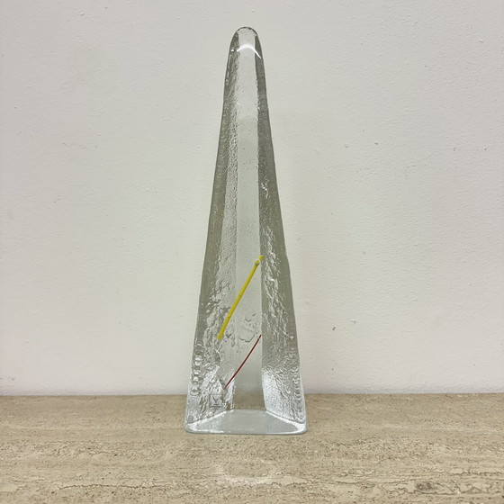 Image 1 of Scultura in vetro vintage di Mats Johansfors, anni '80