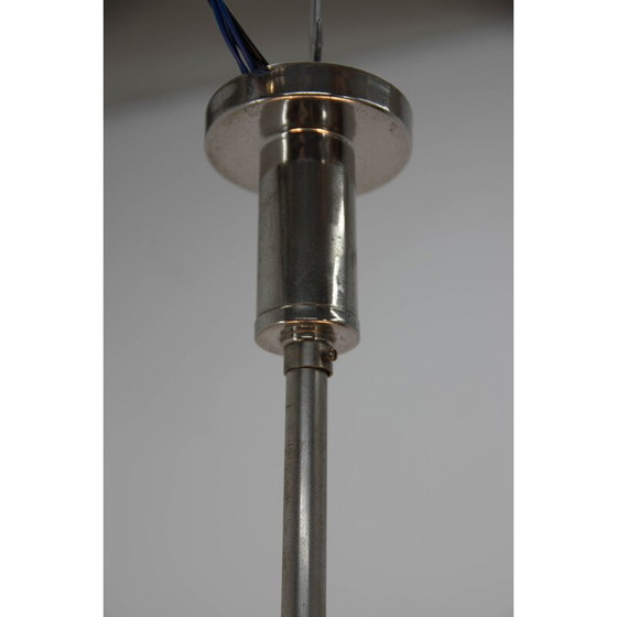 Image 1 of Lampadario tubolare vintage a 3 fiamme, 1930