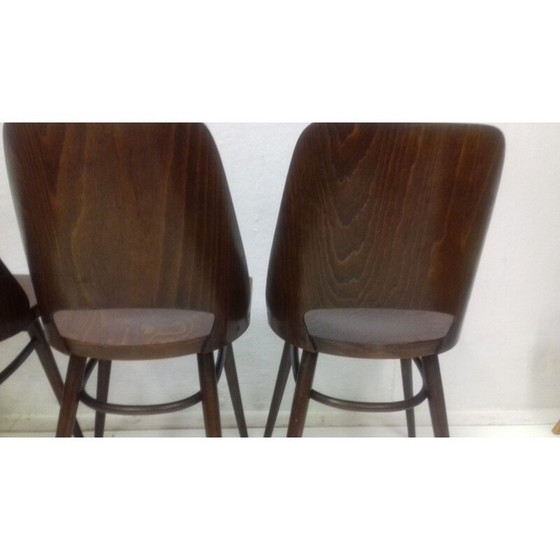 Image 1 of Set di 4 sedie vintage per Thonet in faggio, anni '60