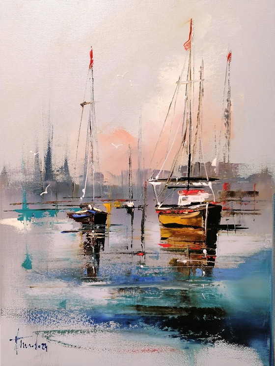 Image 1 of Alfred Aniol "Boats"