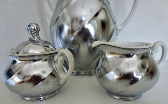 Image 1 of Demeyere Coffee Service Porcelain Silvered