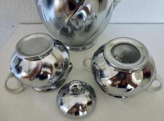 Image 1 of Demeyere Coffee Service Porcelain Silvered