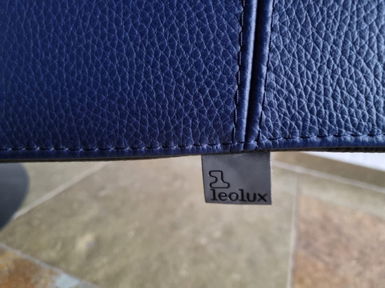 Image 1 of Leolux Parabolica Cobalt Blue/Black Leather