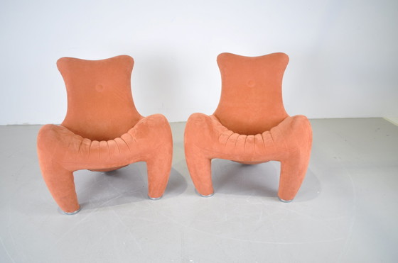 Image 1 of 2x Leolux Balou with footstool