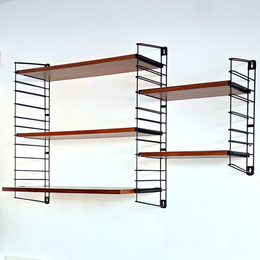 Mid Century Tomado Wall Unit In Teak Wood By A. Dekker