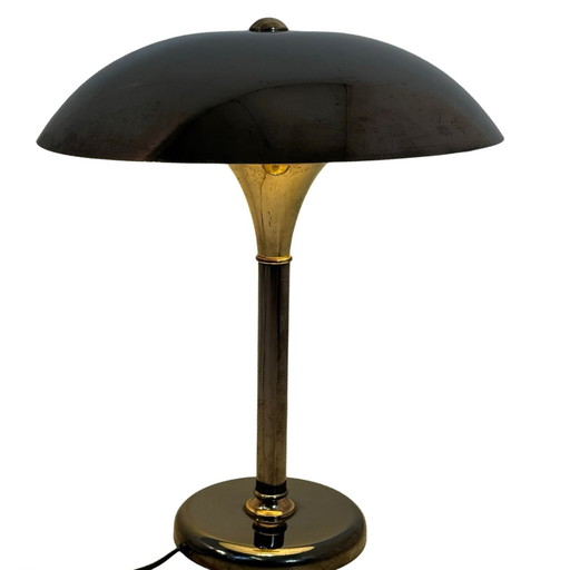 Pop Art / Space Age Design - Mushroom Lamp (Xxl) - Metal And Brass