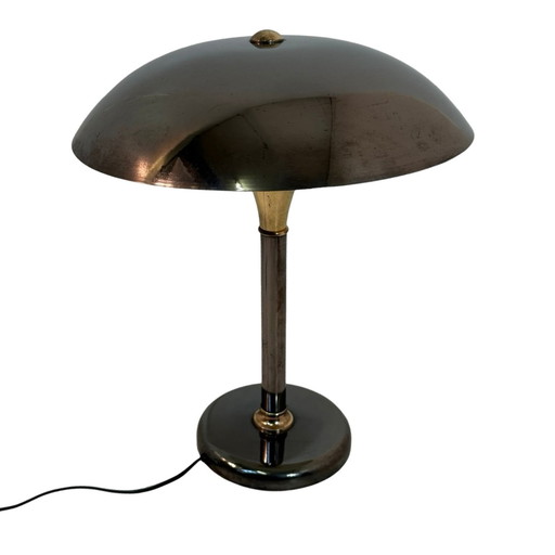 Pop Art / Space Age Design - Mushroom Lamp (Xxl) - Metal And Brass