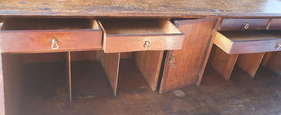 Image 1 of Escritorio plegable inglés antiguo