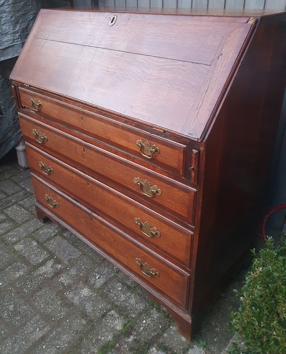 Image 1 of Escritorio plegable inglés antiguo