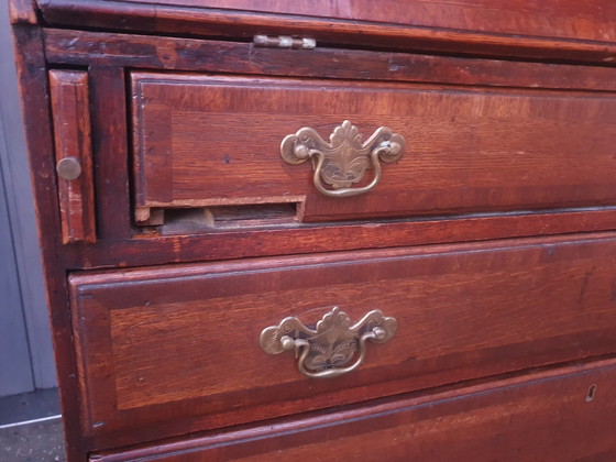 Image 1 of Escritorio plegable inglés antiguo