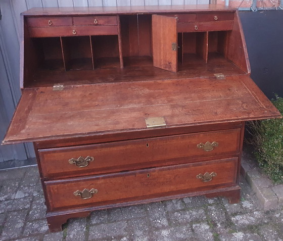 Image 1 of Escritorio plegable inglés antiguo