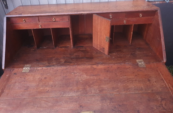 Image 1 of Escritorio plegable inglés antiguo