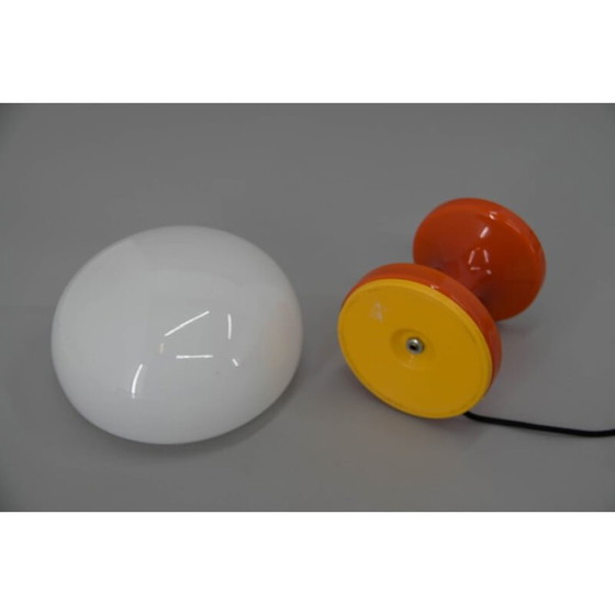 Image 1 of Lampada da tavolo vintage interamente in vetro di Valasske Mezirici, anni '70