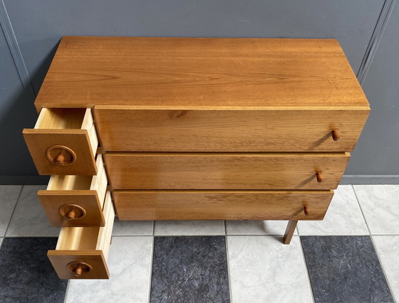 Image 1 of Shoecabinet In Wood 1960S Brutalist Style