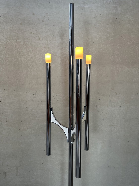 Image 1 of Vintage Floor Lamp (With Or Without Shade) - Sciolari