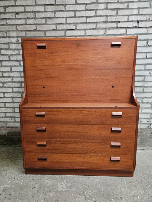 Secretaire / Desk. Børge Mogensen For Søborg Møbler, Denmark 1960'S