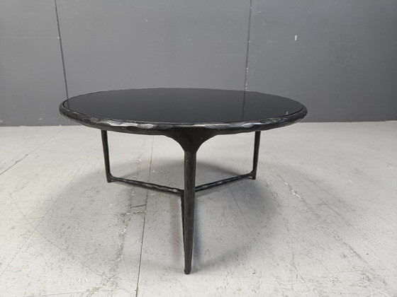 Image 1 of Round Tripod Brutalist Coffee Table, 1970S 